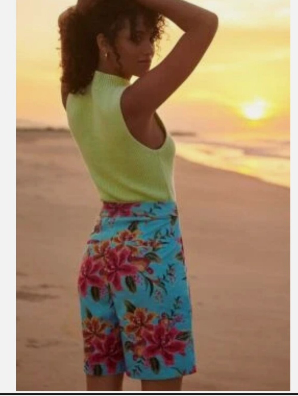 NWT Farm Rio Melanie Bermuda Linen Blend Shorts. XS